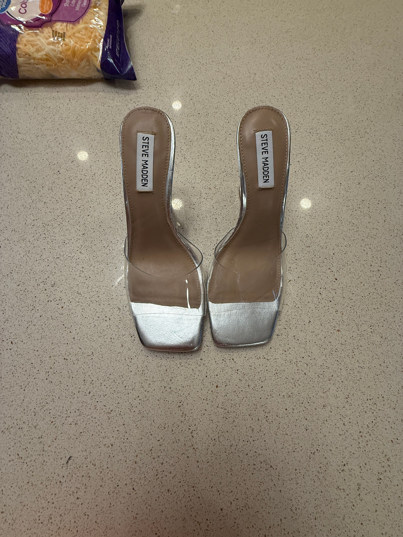Steve Madden Clear Heeled Sandals