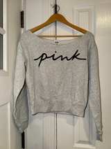 Victoria's Secret Pink Everyday Lounge Off-The-Shoulder Sweatshirt Medium - Image 1