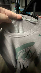 Nike Michigan State Spartans Long Sleeve T-Shirt Green - Image 2
