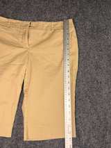 New York & Company 7th Avenue Bermuda Shorts Womens 8 Tan Khaki Mid Rise Career - Image 6
