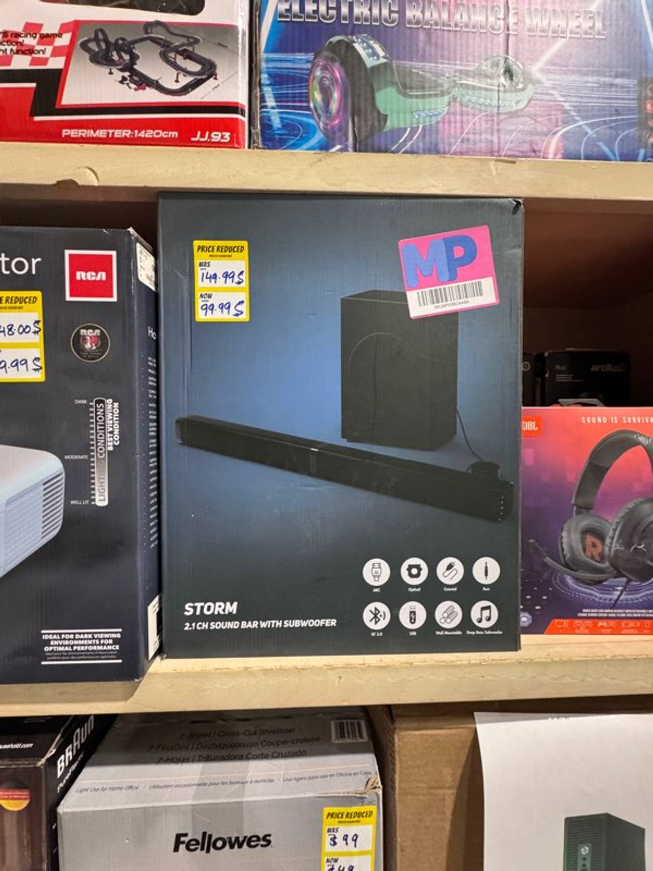 Storm 2.1 CH Sound Bar with Subwoofer