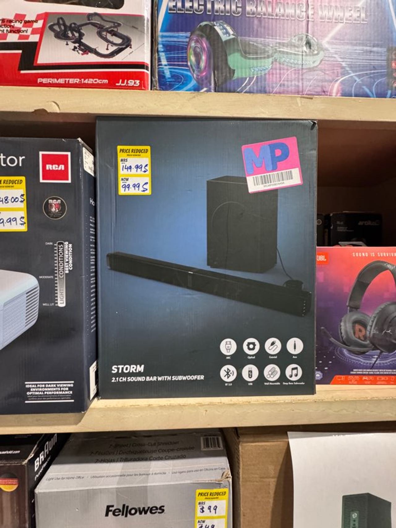 Storm 2.1 CH Sound Bar with Subwoofer