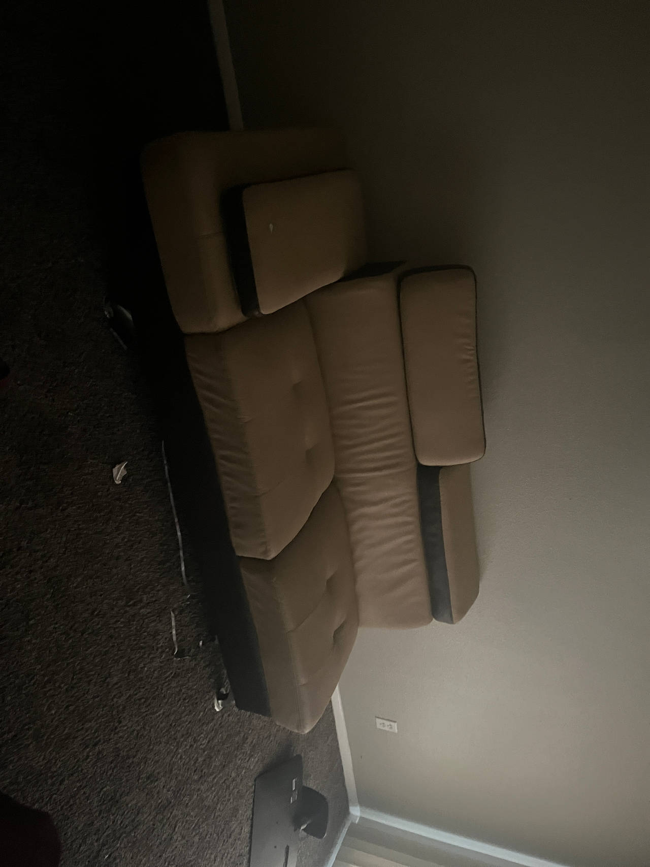 Modern Faux Leather Sectional Sofa