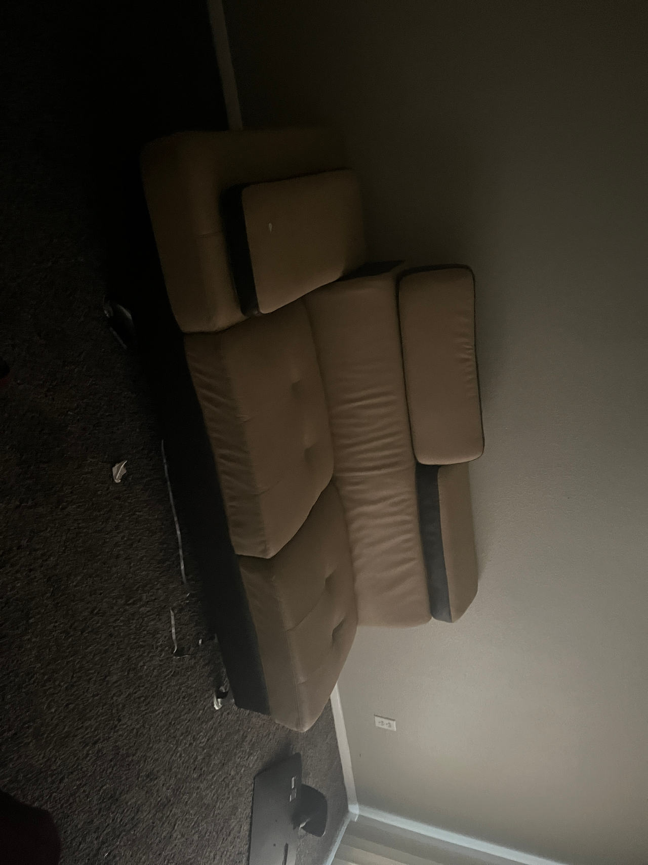 Modern Faux Leather Sectional Sofa