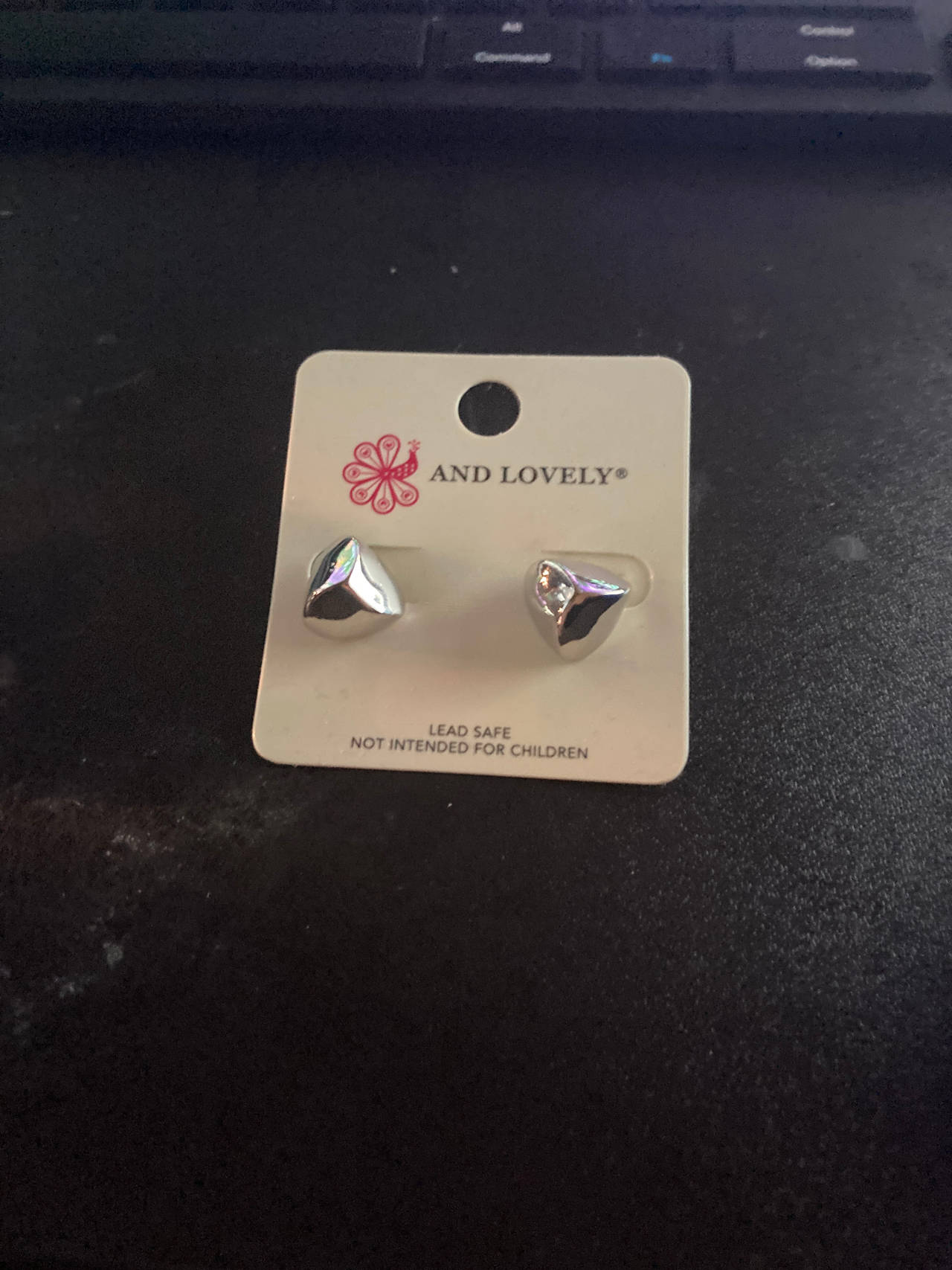 And Lovely Silver Tone Stud Earrings