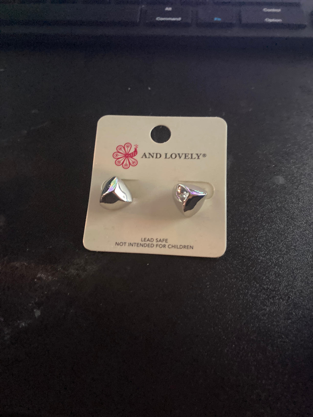 And Lovely Silver Tone Stud Earrings