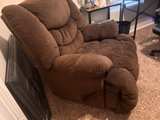 Johnson Reclining Swivel Glider Chaise - Gray Polyester - Image 2