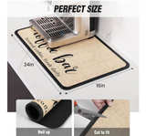 DK177 Coffee Mat - Dish Drying Mat for Kitchen Counter, Hide Stain, Absorbent - Image 4