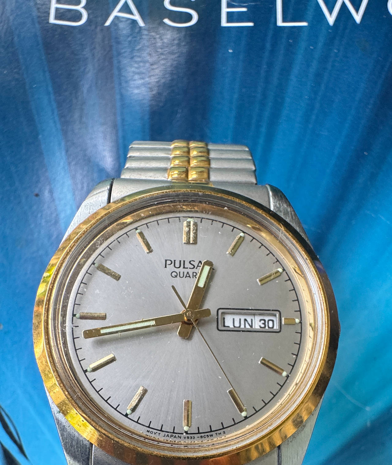 Pulsar V533-8C50 Two-Tone Quartz Watch