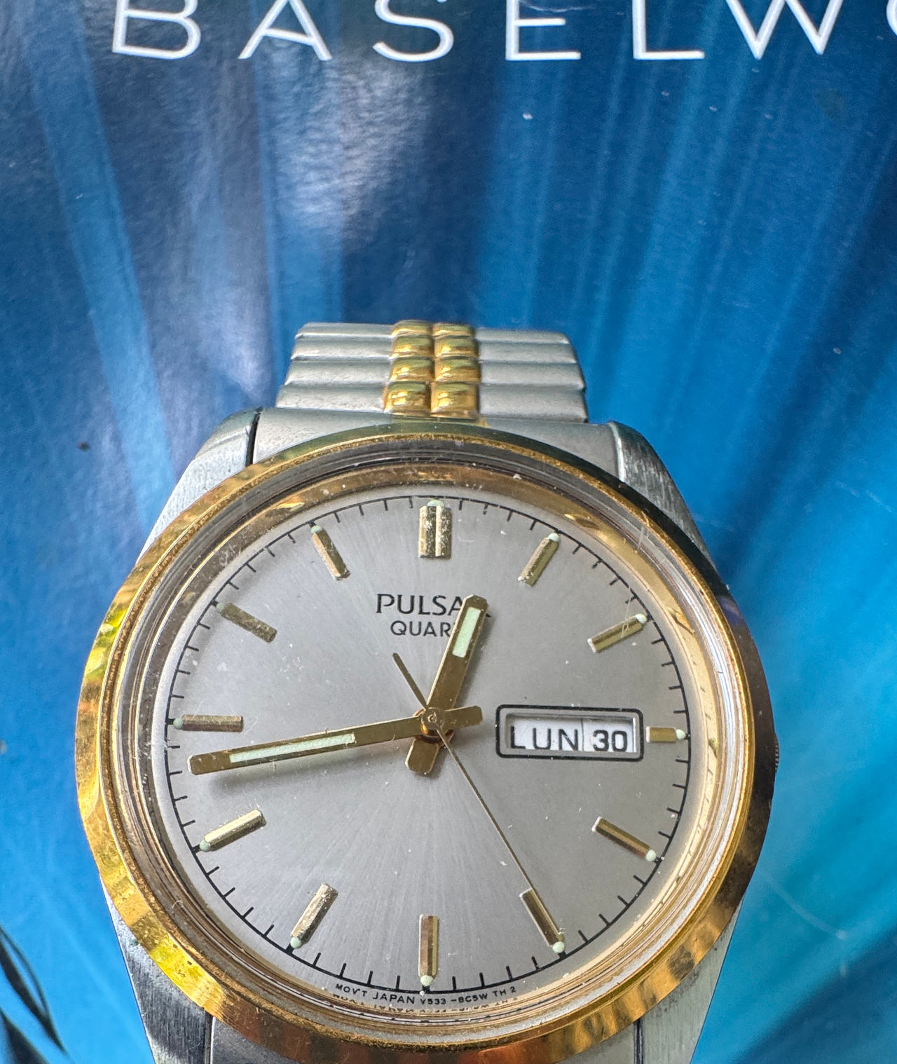 Pulsar V533-8C50 Two-Tone Quartz Watch