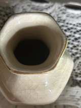 This is a Vintage Japanese Porcelain Bud Vase featuring a Hexagonal Shape. - Image 2