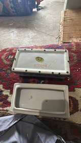 Oriental Accent Vintage Blue and White Porcelain Floral Box - Image 2