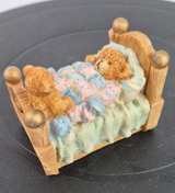 Cherished Teddies Bear in Bed Figurine - Image 2