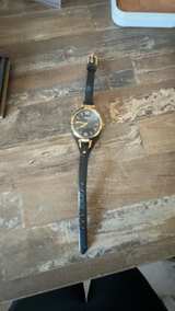 Fossil Georgia ES3148 Women's Black Dial Leather Watch - Image 1