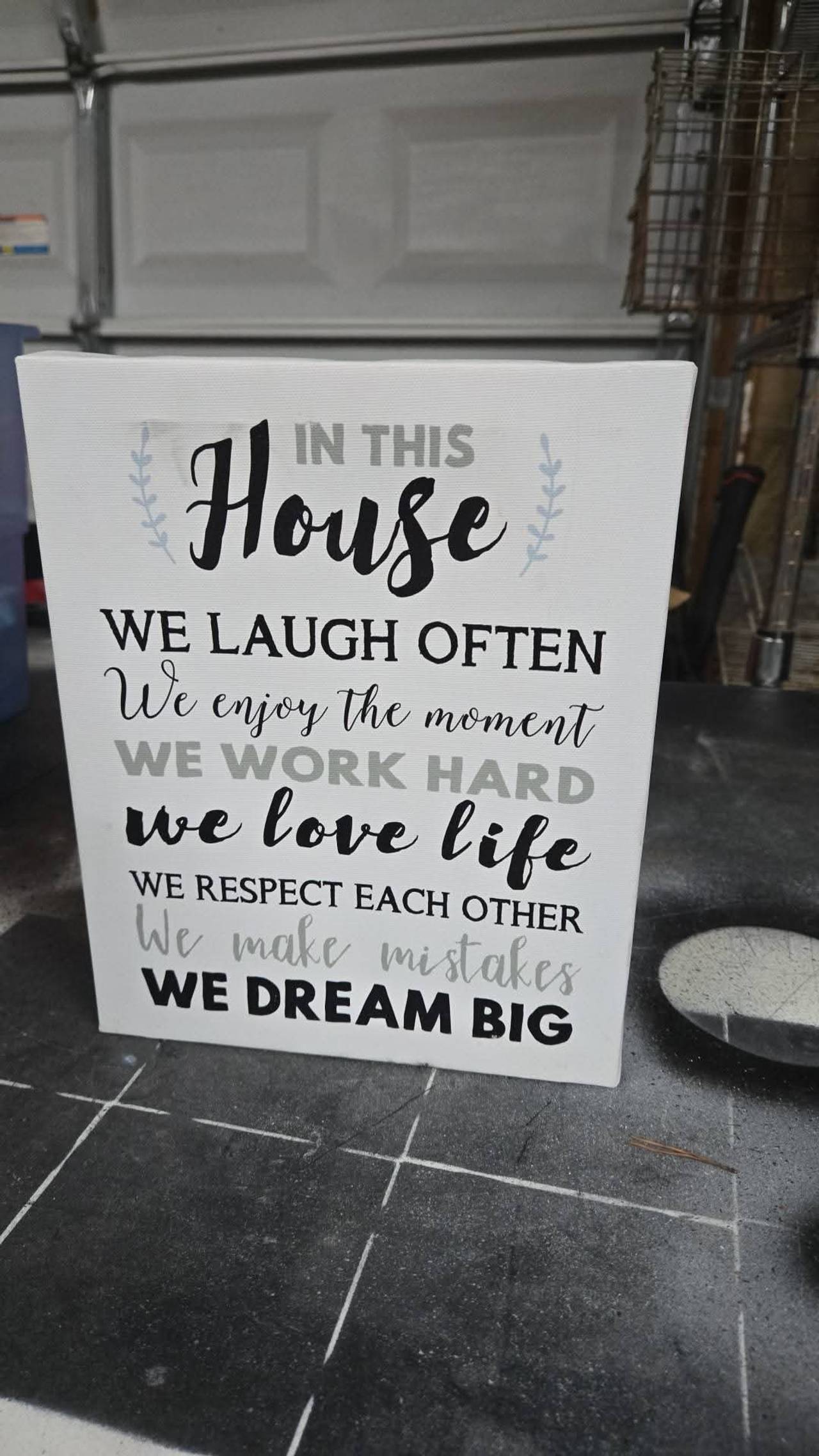 In This House We Laugh Often Box Sign