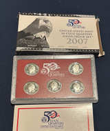 2007 United States Mint 50 State Quarters Silver Proof Set - Image 1