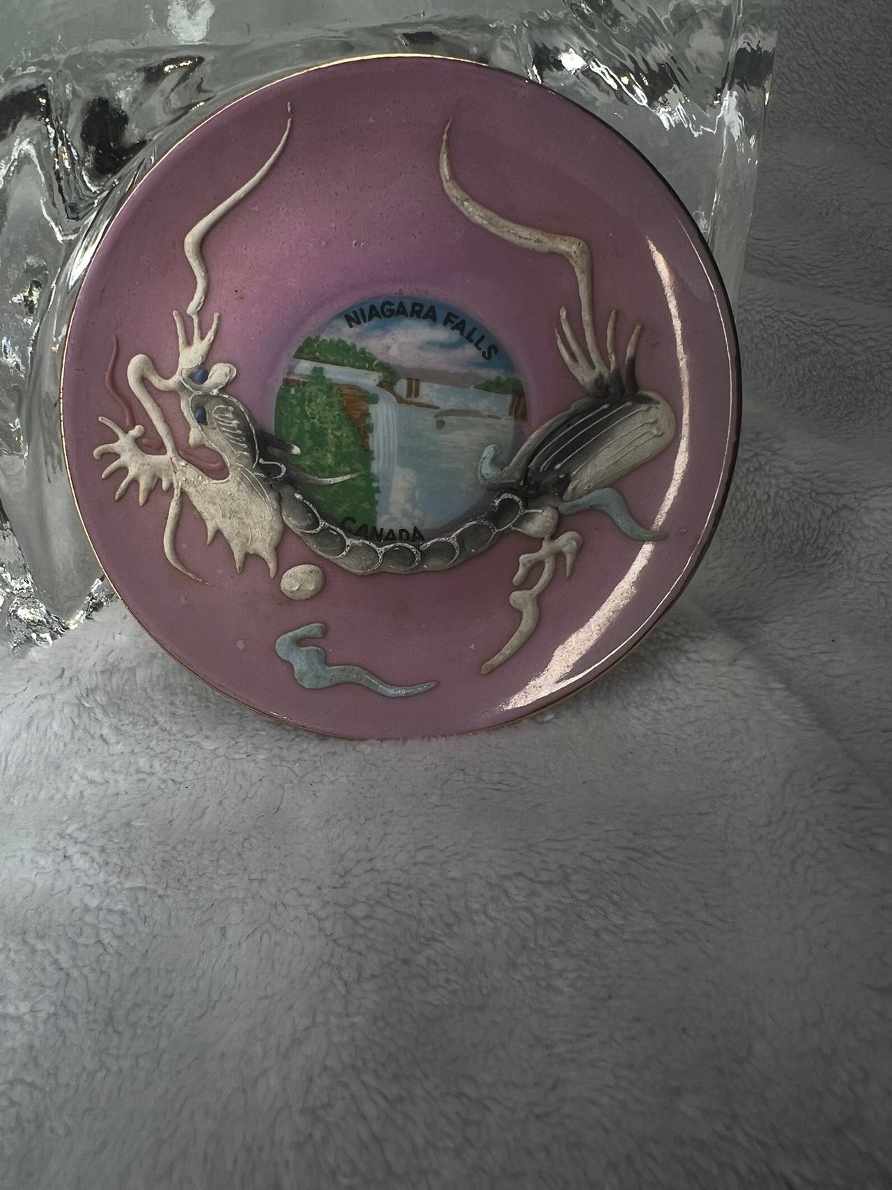Vintage Niagara Falls Dragon Moriage Souvenir Plate