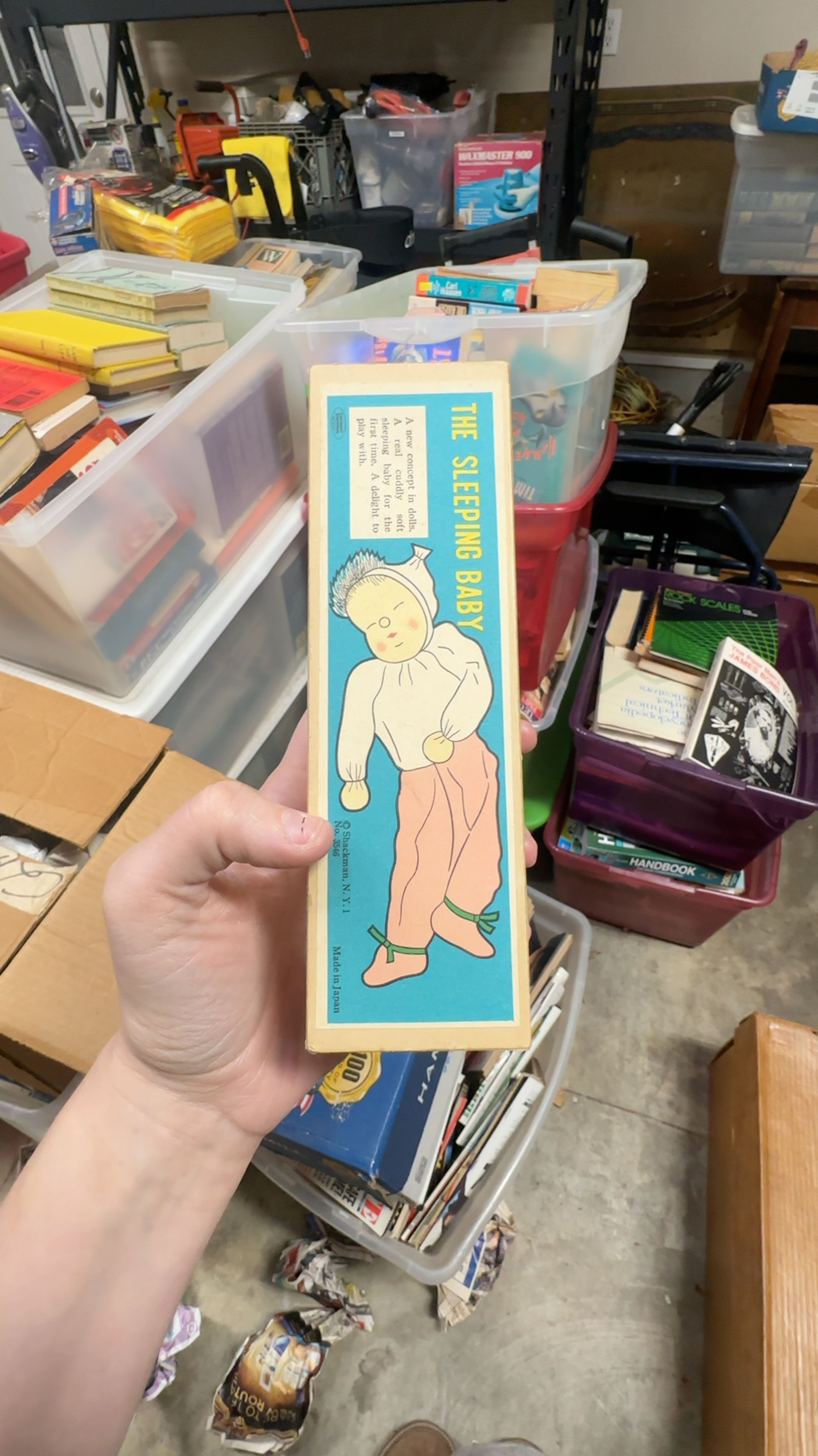 Shackman Sleepy Doll Vintage Plush Toy