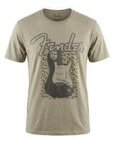 Fender Men's Stratocaster Leopard Graphic T-Shirt sz Large - Image 2