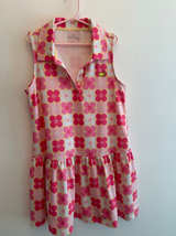 Masters Kids Girls Pink Floral Golf Dress Med 6/7 - Image 1