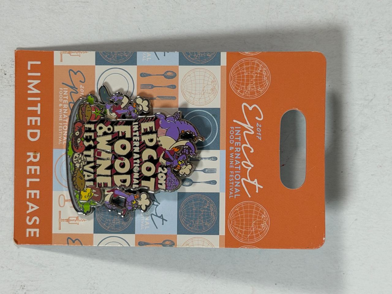 Disney Pin - 2017 Epcot International Food & Wine Festival Figment Limited Release