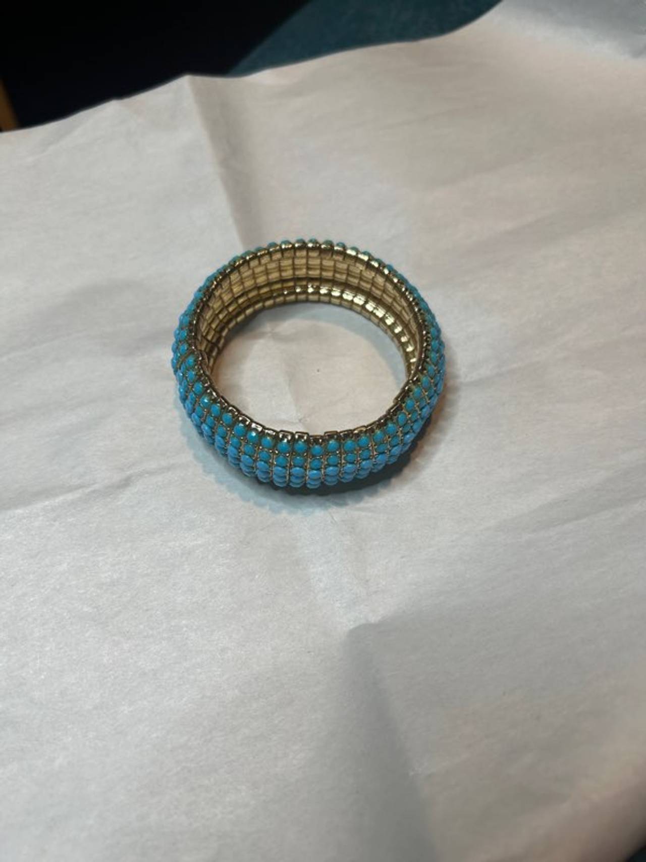Turquoise Beaded Stretch Bracelet