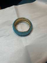 Turquoise Beaded Stretch Bracelet - Image 1