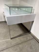 (Brand New) Modern Jewelry Display Case With Glass Top And Two Storage Drawers. - Image 3