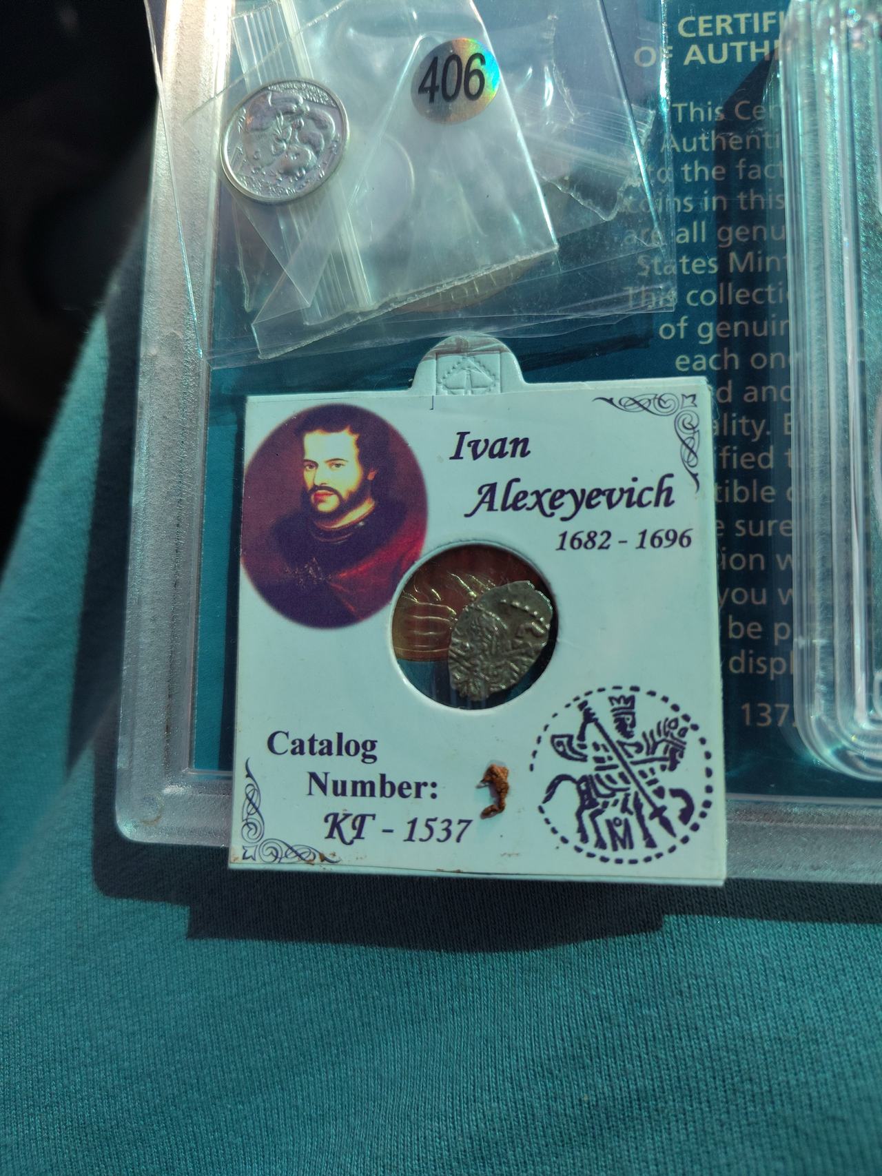 Ivan V Alexeyevich Silver Wire Kopek