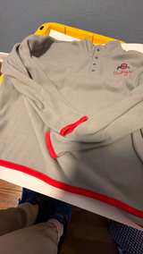 Ohio State Buckeyes Grey Quarter-Button Pullover Jacket - Image 2