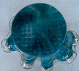 Vintage Large Murano Style Glass Ruffled Vase - Image 5