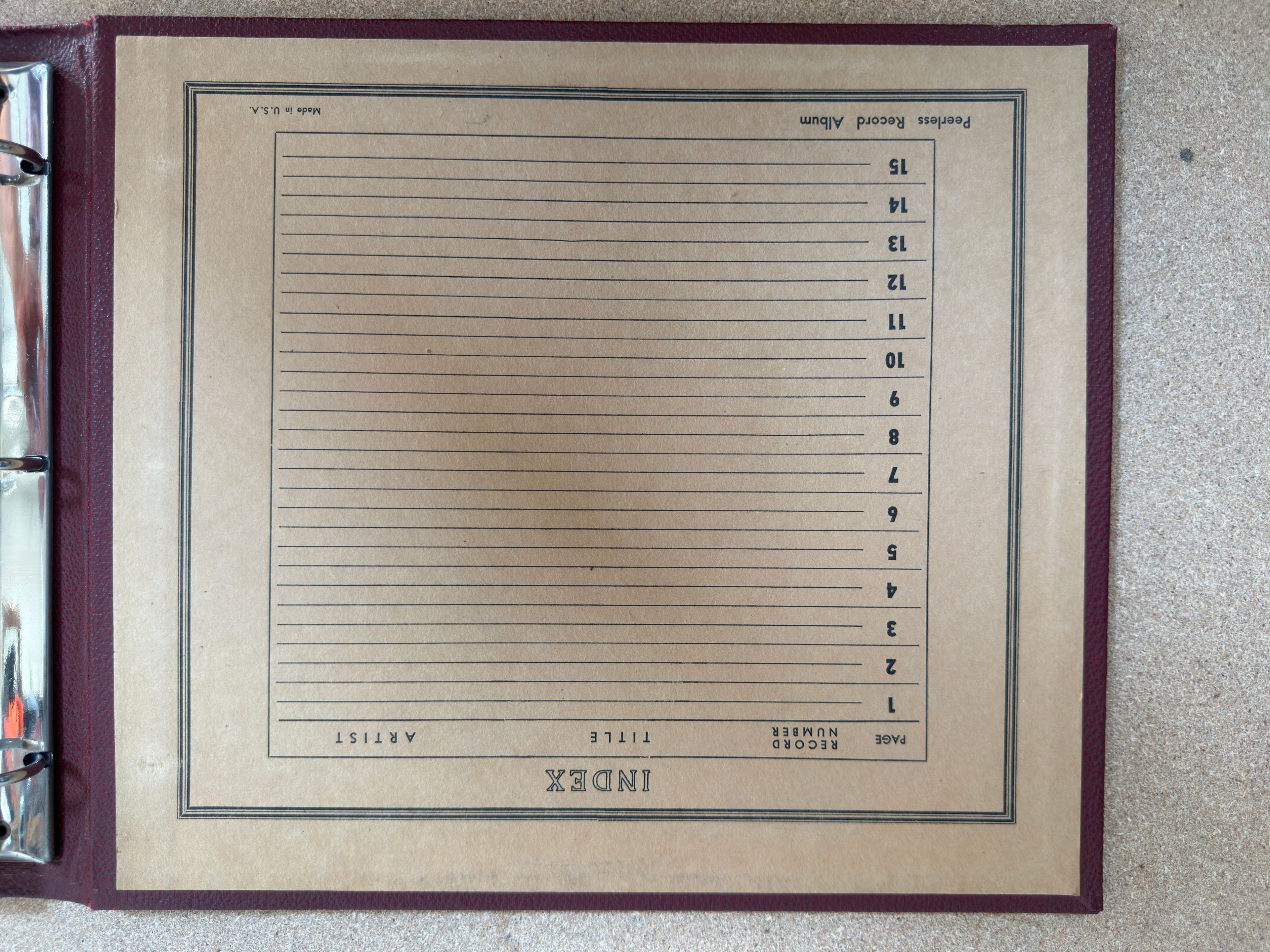 Peerless Record Album Binder - Image 5