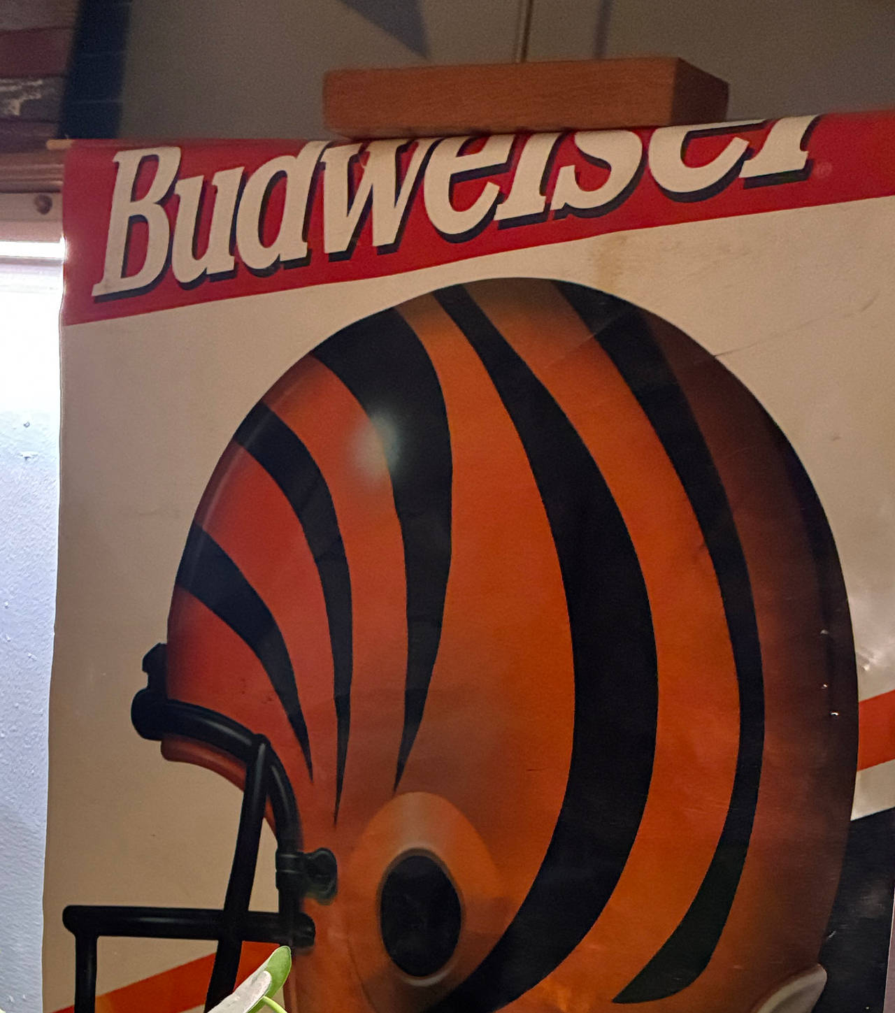 Vintage Budweiser Cincinnati Bengals Helmet Poster