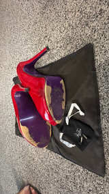 PeepToe Red Patent Leather Heels - Image 6