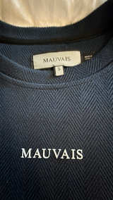 Mauvais Logo T-shirt Small Navy - Image 2