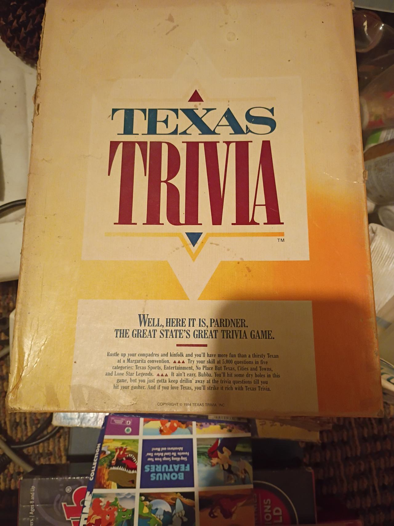 Texas Trivia Board Game (1984)