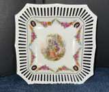 Schumann Bavaria Courting Couple Reticulated Porcelain Dish - Image 1