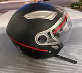 GLX Open Face Motorcycle Helmet with Visor - Image 2