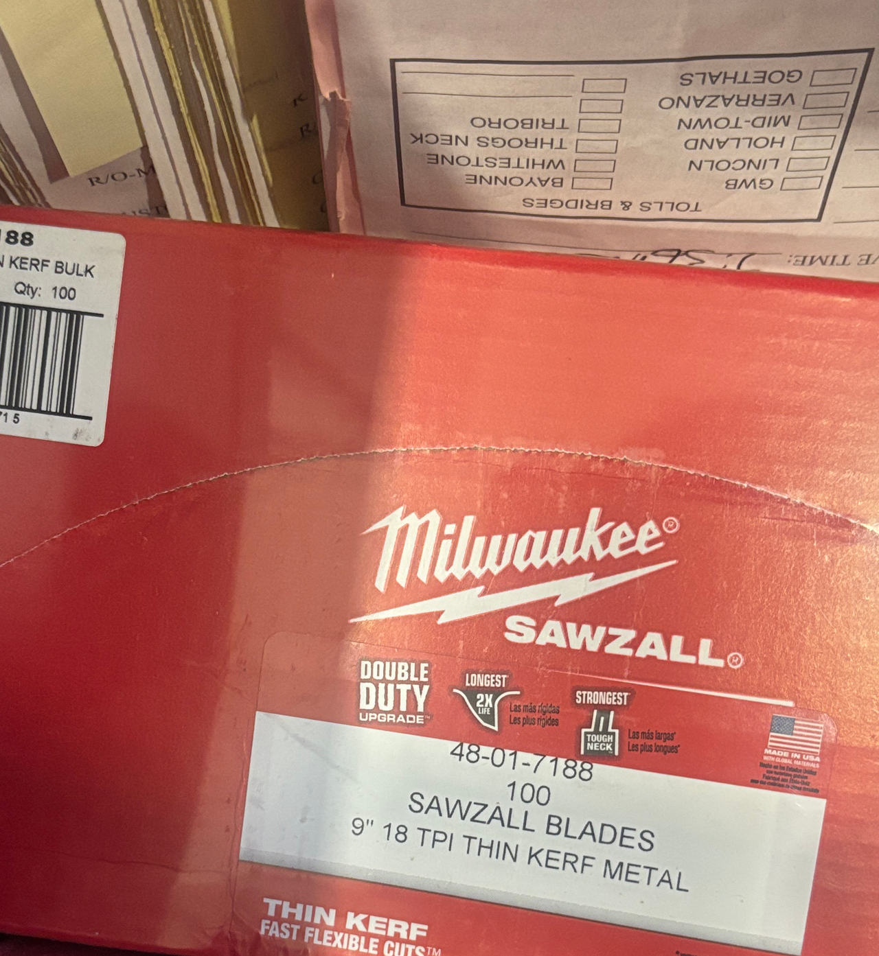 Milwaukee 48-01-7188 Sawzall Blades 100-Pack