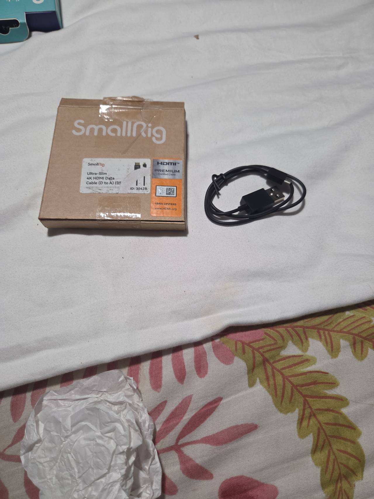 SmallRig Ultra Slim 4K HDMI Cable (Micro-HDMI to Full HDMI) 35cm 3042B