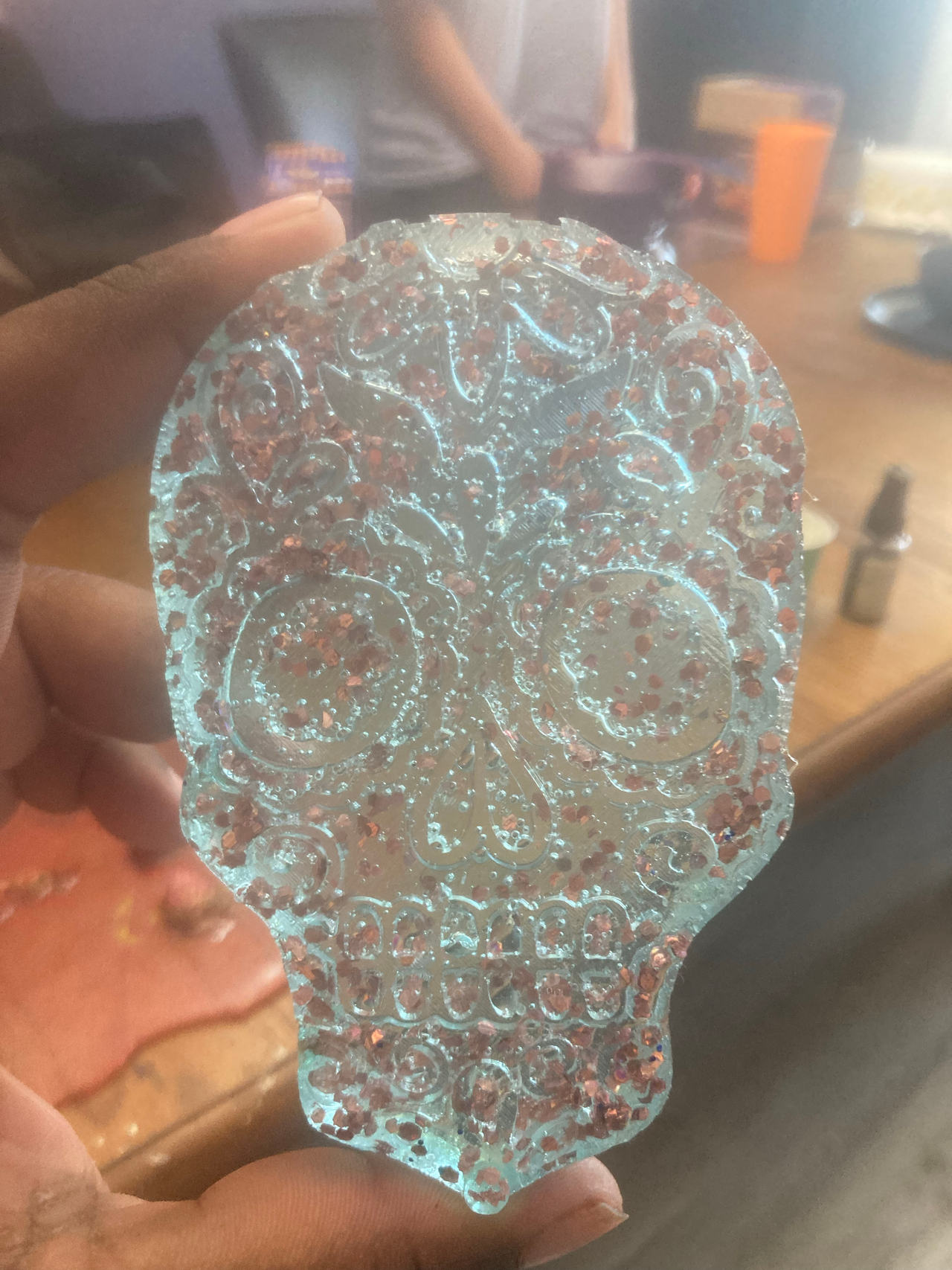 Resin Sugar Skull Ornament