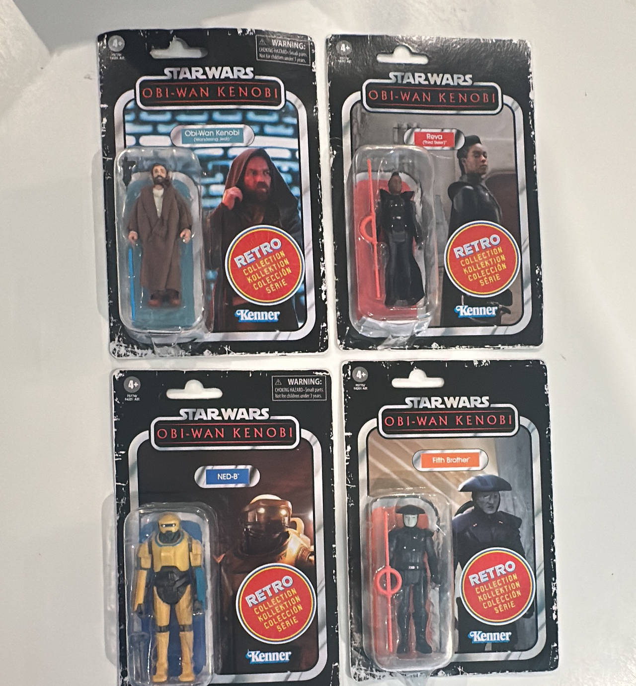 Star Wars Retro Collection Obi-Wan Kenobi Figures Set of 4 *NIB*
