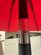 9ft Patio Umbrella and Weighted Base Crank Up - Image 2