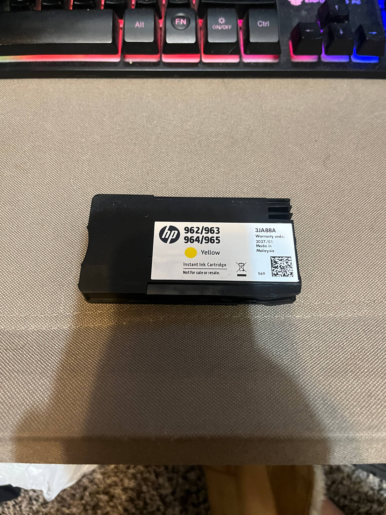 HP 962 Yellow Instant Ink Cartridge