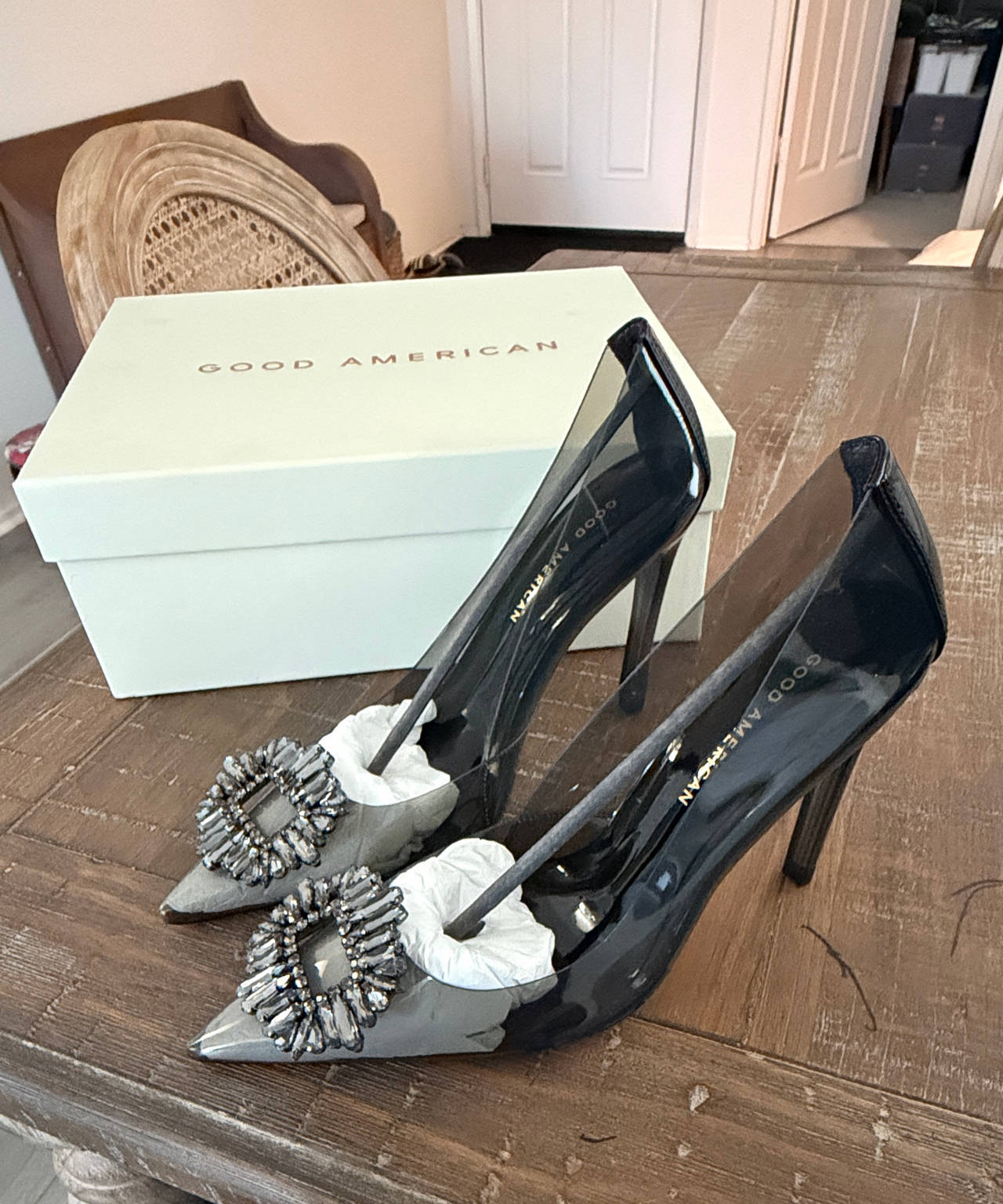 Good American Cinder-F*cking-Rella Pump Size 8 NEW WITH BOX