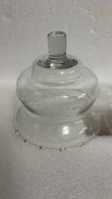 Vintage Etched Glass Peg Votive Candle Holders - Image 2