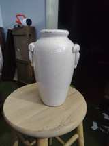 Vintage Crackle Glaze Ceramic Vase with Bird Handles - Image 2