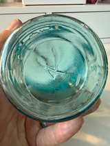 Ball Ideal Aqua Blue Mason Jar with Glass Lid and Wire Bail - Image 3