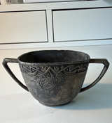 Vintage Ornate Double Handled Metal Cup/Sugar Bowl - Image 5
