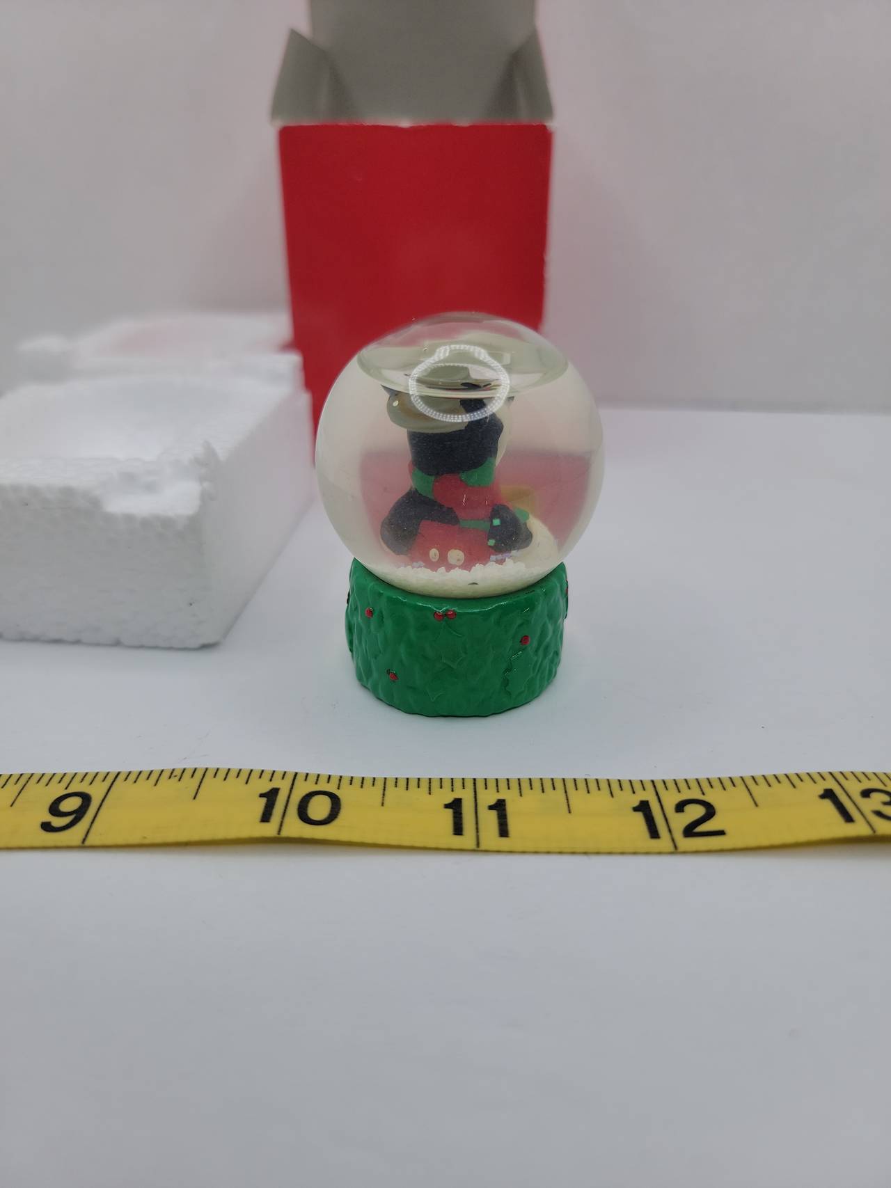 Disney Mickey Mouse 2005 Holiday Mini Snow Globe